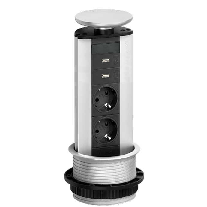 Встраиваемая розетка Evoline Port с USB-зарядкой
