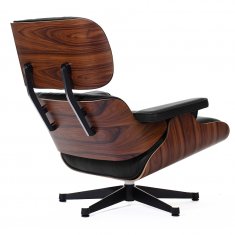  Eames Style Lounge Chair & Ottoman Black/Pal