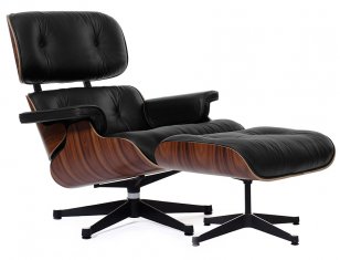  Eames Style Lounge Chair & Ottoman Black/Pal