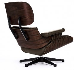  Eames Style Lounge Chair & Ottoman Brown/Pal