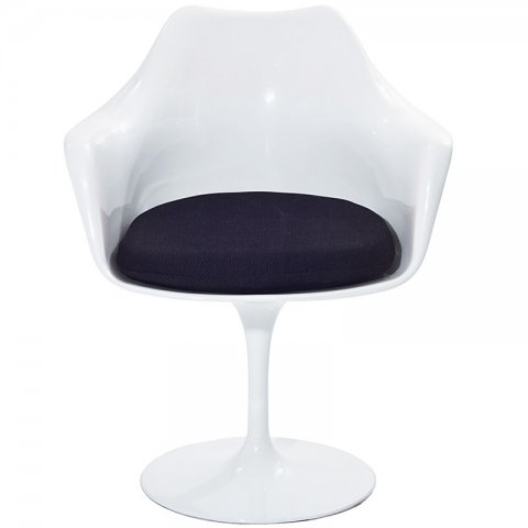  Eero Saarinen Style Tulip Armchair Black