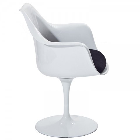  Eero Saarinen Style Tulip Armchair Black