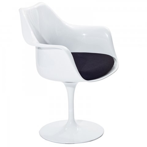  Eero Saarinen Style Tulip Armchair Black