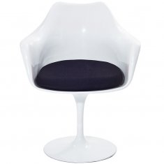  Eero Saarinen Style Tulip Armchair Black