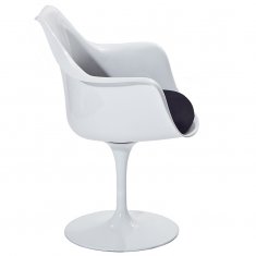  Eero Saarinen Style Tulip Armchair Black