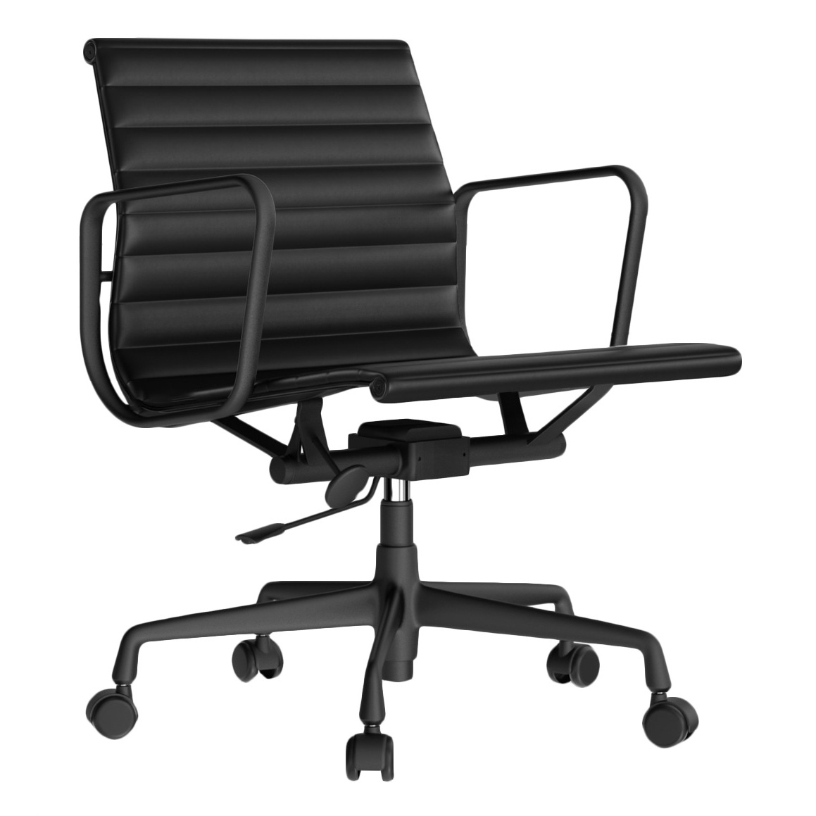 Electra/B ������ Eames Style Ribbed Office Chair EA 117 Total Black ���� ������