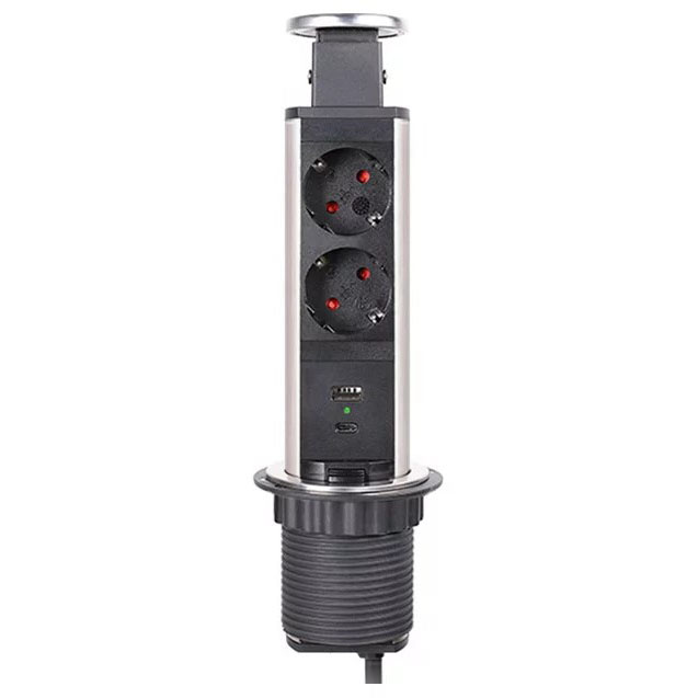 Pop Up ������������ ���� �������, 2x220� + USB-A + USB-C / Charge. ���� �������: ����������� �����