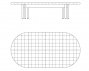 Oval Meeting Table 5355737 Saddle square