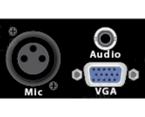 XLR3F + VGA + audio