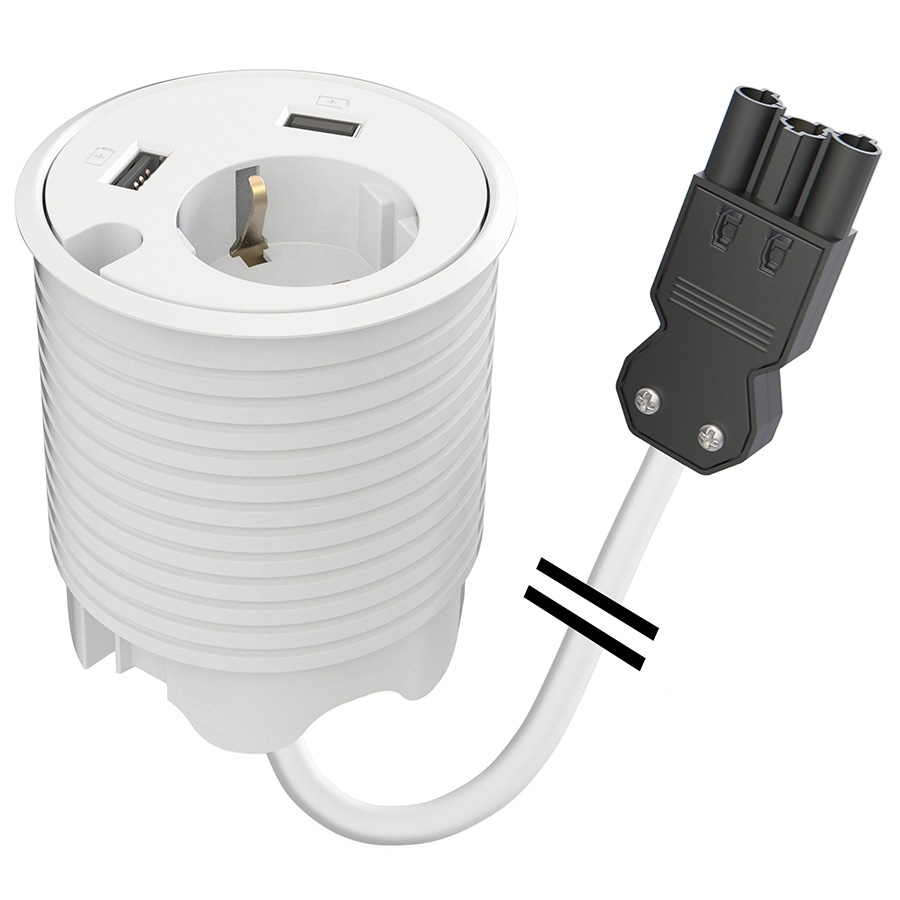  935-PD14W-GST ������������ ������� � ����� �������� ��������� ��� ������� � ���� �� ����������� ��������� 2xUSB � ���������� ��� ������ 9,5 ��, ���� �����*