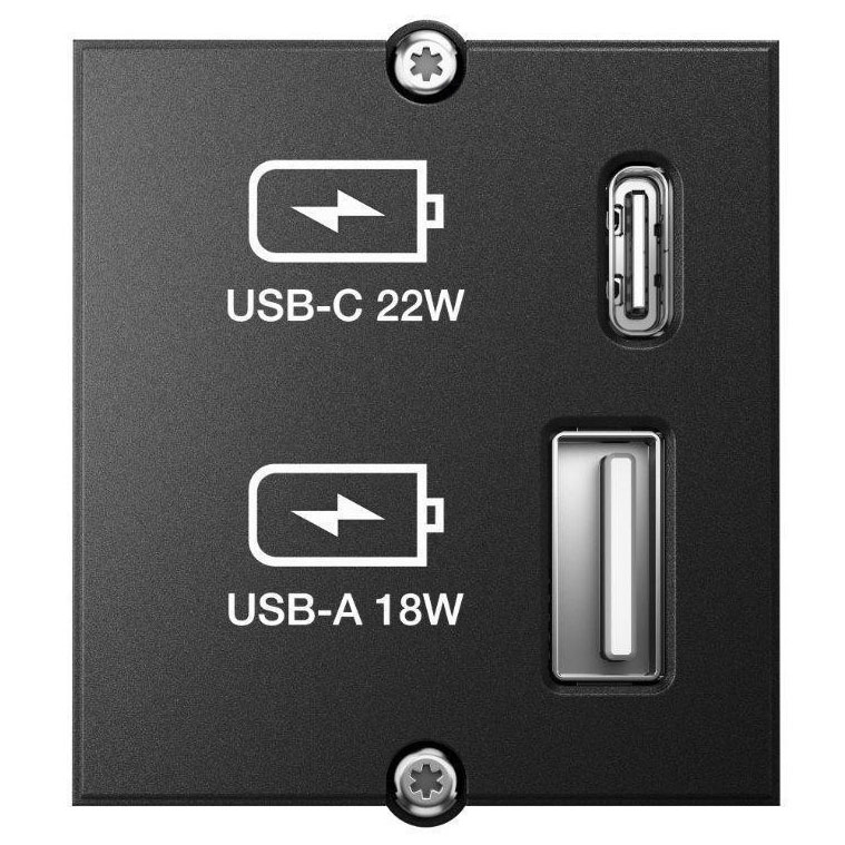 USB-A + USB-C -charge (������ �������, ������� �������������� ������ ������� GST-18 ��� ���������-����������)