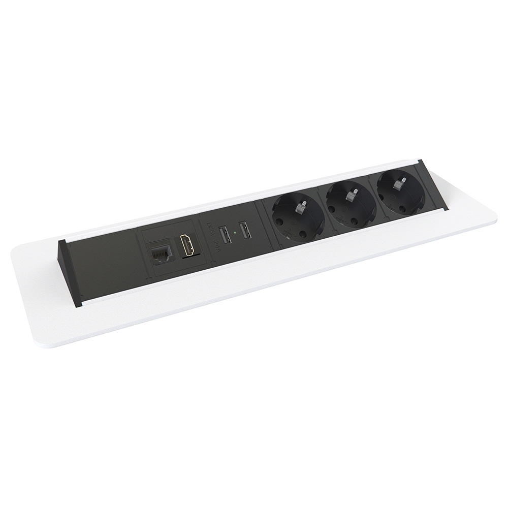 935-F400W ������������ ���������� ������� ����� Axessline � 3 ���������, 1�RJ45, 1�HDMI � 2xUSB, �����*
