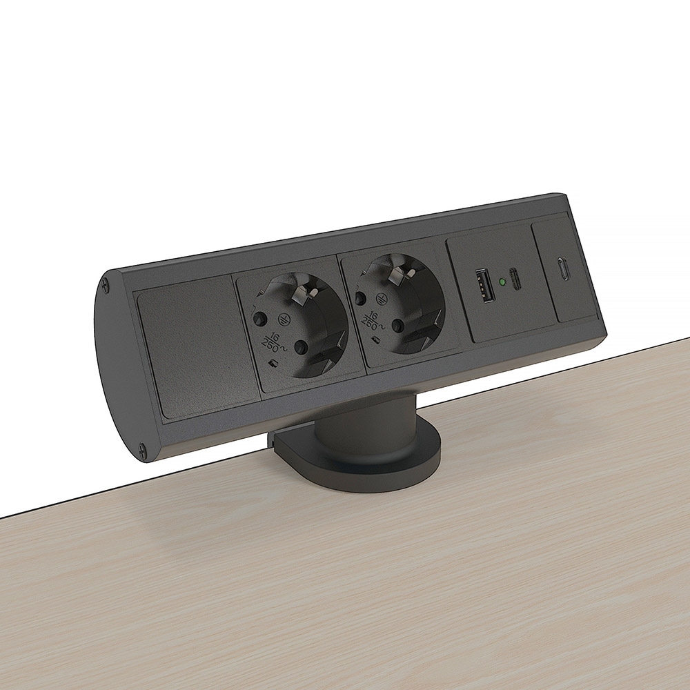 935-D2PC ���������� ������� ����� Axessline � 2 ���������, 1xUSB-A, 2xUSB-C, ������*