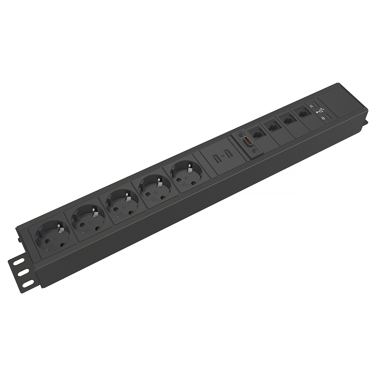 935-B4UC ���������� ������� ����� Axessline DOCKY: 4 �������, 1xUSB-A, 2xUSB-C, ������