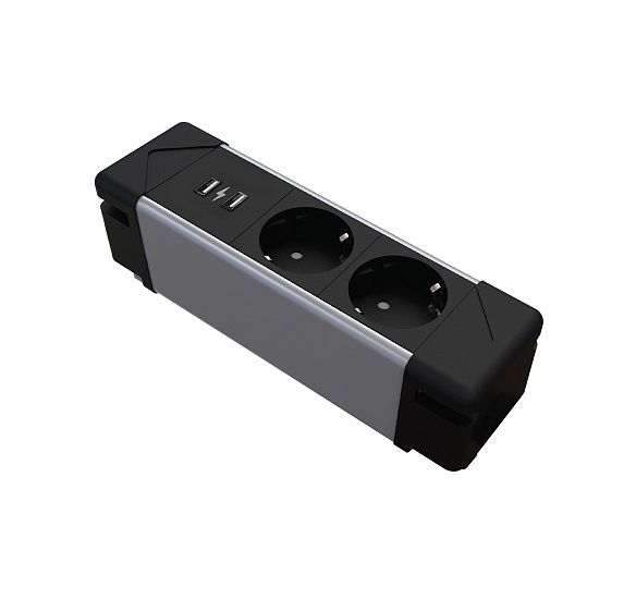 UNDER DESK 2P+2USB A+C ������