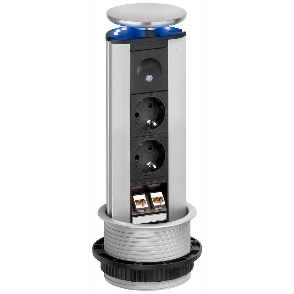 Evoline Port ��������� ���� 2x220 16� + 2 ������� RJ45, ��������� 6 �������� ������������